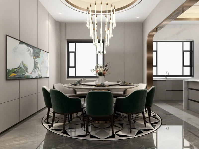 自建別墅餐廳效果圖